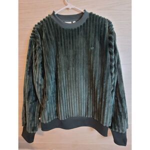 Adidas Adicolor Contempo 3D Crew Sweatshirt Green Size Small